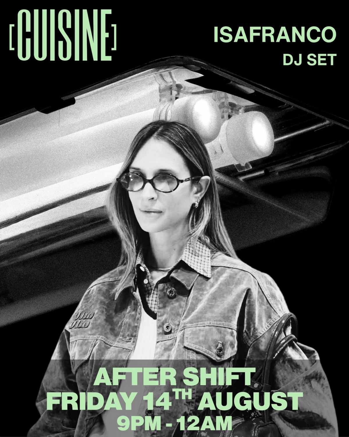 Isafranco DJ set — After Shift, Friday 14th August, 9pm to 12am