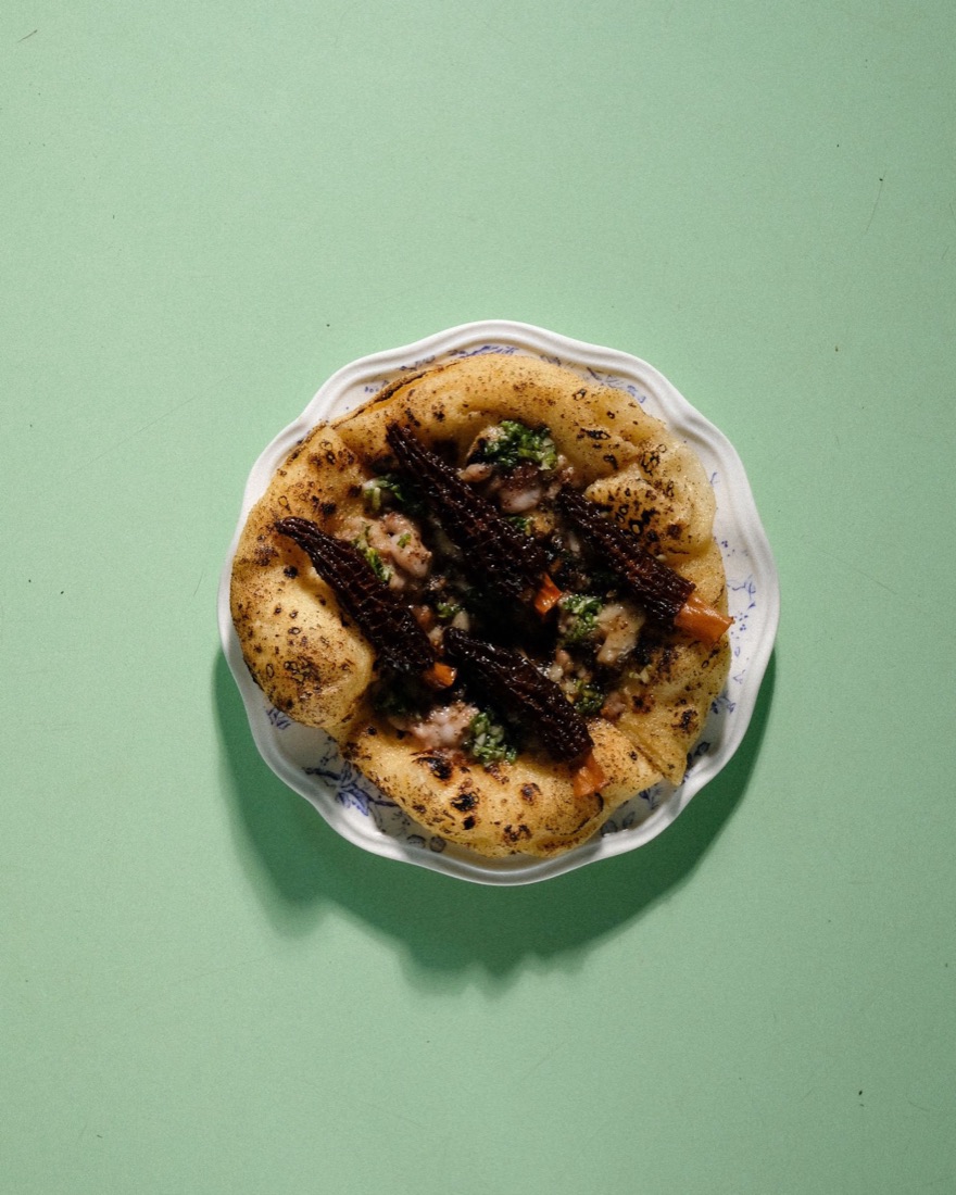 As it is now: the flatbread, hot bites, 550 baht